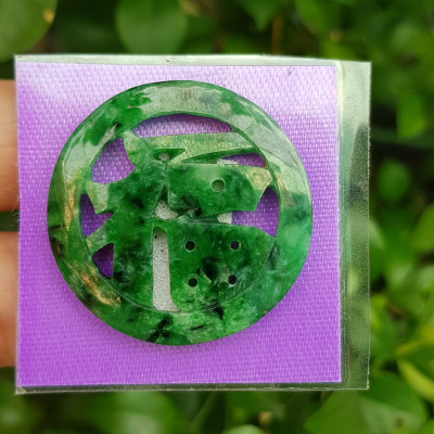 Mặt dây chuyền Chữ Phúc hay Chữ Phước Chất liệu đá cẩm thạch tự nhiên Size đk 31mm x dầy 2mm Anh Chị bọc Vàng lên đeo với dây chuyền của mình vừa đẹp vừa tốt mang chữ Phúc luôn bên mình ý nghĩa phúc đức ạ 