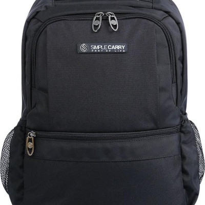 Balo laptop 11.4 inch Simplecarry B2b03 - Màu đen - Chất liệu Polyester trượt nước cao cấp