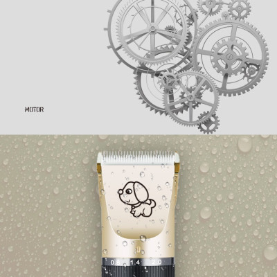 Tông đơ cắt tỉa lông thú cưng Hanpet có cổng sạc USB tiện dụng (màu ngẫu nhiên)