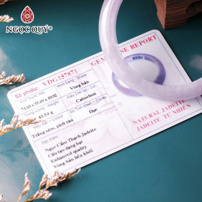 Vòng tay khối đá cẩm thạch hoa tử lan mệnh hỏa thổ - Ngọc Quý Gemstones