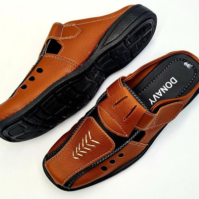  GIÀY DA LƯỜI NAM ĐẾ  CAO 3CM DONAVY CAO CẤP MAY FULL QUAI VÀ ĐẾ RẤT CHẮC CHẮN DGKM