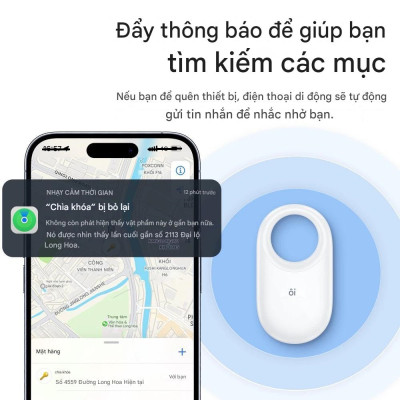 Định vị GPS Hoco E94 chống thất lạc đồ vật hành lý, định vị toàn cầu sử dụng cho iOS - Hàng chính hãng