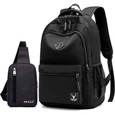 Combo Balo Unisex Campus Cá Tính & Túi Đeo Ipad PRAZA - BLS0177DC095