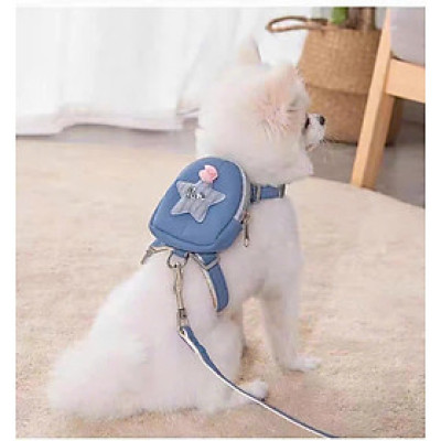 DÂY DẮT DÂY XÍCH BALO NGÔI SAO THÚ CƯNG DÀI 120CM TỪ 0.5-3KG DÀNH CHO THÚ CƯNG CHÓ MÈO