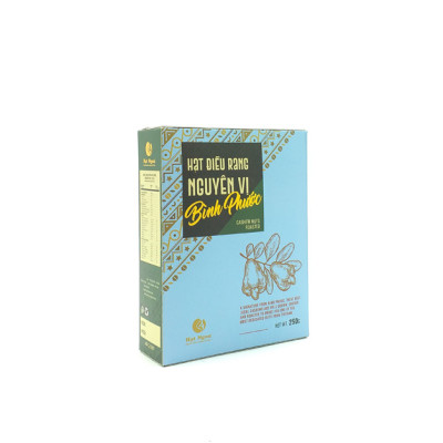 HẠT ĐIỀU BÌNH PHƯỚC RANG NGUYÊN VỊ KHÔNG MUỐI -  HỘP 250G