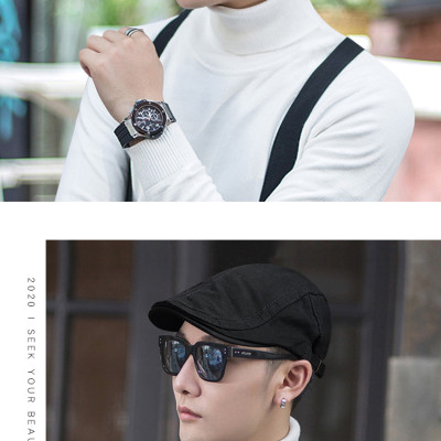 Mũ Lưỡi Trai Nam Phong Cách, Mũ Mỏ Vịt Phong Cách Hàn Quốc Phù Hợp Với Mọi Lứa Tuổi, Mũ Beret Chất Liệu Vải Kaki Cao Cấp Có Thể Điều Chỉnh Size