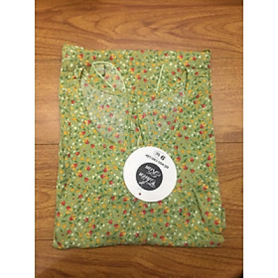 Đồ bộ nữ,đồ ngủ mặc nhà lửng 9 tấc vải lụa mango BL 169 họa tiết hoa nhí dễ thương size đại 58-65kg.