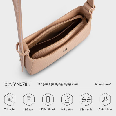 Túi Yuumy ( Thời trang nữ đi tiệc - Túi đeo vai da Verein YN178 )