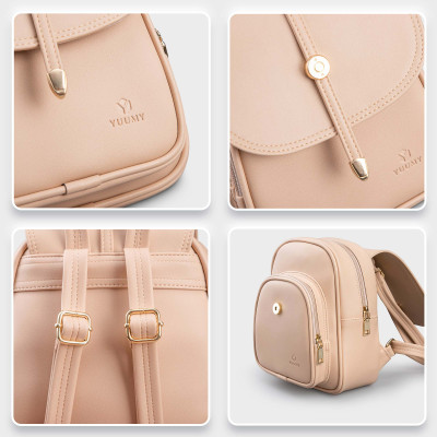 Balo Yuumy ( Thời trang nữ cỡ trung nắp gập - Balo da Seasand YBA48 )