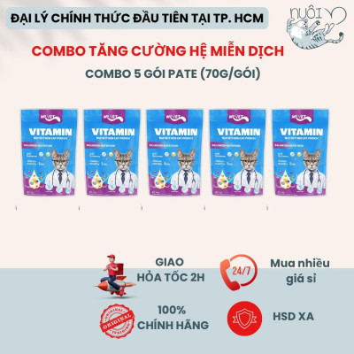 [Hỏa tốc] Pate Cho Mèo Mr.Vet Thức Ăn Ướt Bổ Sung Omega 3, Vitamin, L-Lysine Tăng Đề Kháng