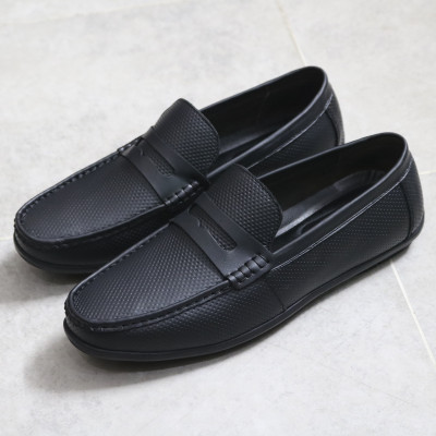 Giày lười nam da bò mềm đế khâu chắc chắn mã GL66V mũi vuông chân đế phẳng.