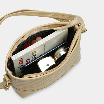 Túi xách nữ đeo vai công sở IDIGO FB2 - 3396, túi đeo chéo nữ đi chơi họa tiết chần trám