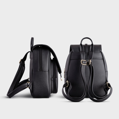 Balo Yuumy ( Thời trang nữ cỡ trung nắp gập - Balo da Seasand YBA48 )