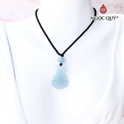 Mặt dây chuyền phật bà quan âm aquamarine hải lam ngọc - Ngọc Quý Gemstones