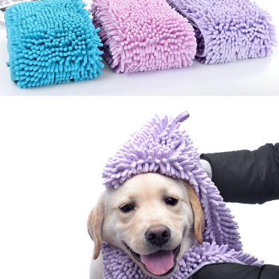 Khăn tắm chó mèo Dạng khăn bông lau mình cho thú cưng sau khi tắm Có thể làm mền đắp cho mèo