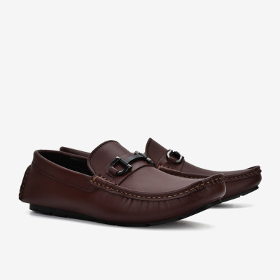 Giày lười nam Đông Hải da bò cao cấp mũi giày đính khóa kim loại thanh lịch - G2281