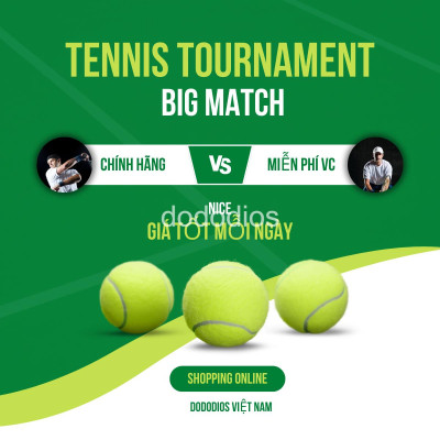 combo 10 Bóng Banh Tennis Chuyên Dụng Mới 100% – Độ Nảy Cao 1.35 – 1.47m Chuẩn Quốc Tế - Chính hãng dododios