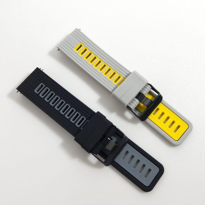 Dây đồng hồ silicon khóa đen dành cho Samsung galaxy watch 3 41mm / 45mm