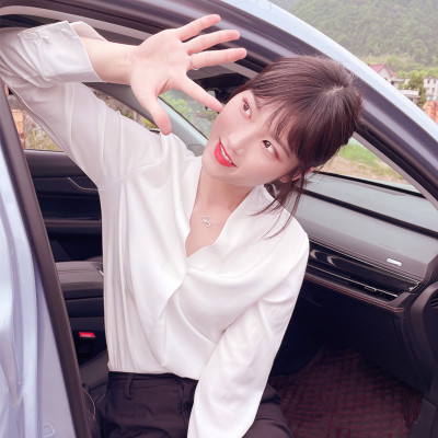 Áo sơ mi công sở kiểu áo sơ mi kiểu đắp chéo cổ V QK01 -  Áo sơ mi công sở hàn quốc