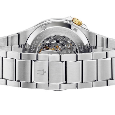 Đồng Hồ Nam Bulova Dây Thép Không Gỉ 98A224 - Mặt Đen (Sapphire)