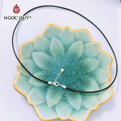 Dây đen khoá bạc - Ngọc Quý Gemstones