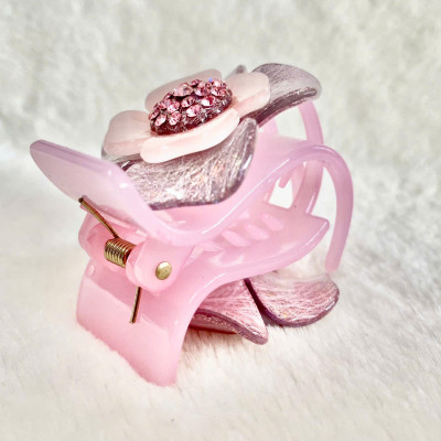 Kẹp tóc càng cua sang trọng mẫu mới - Kẹp tóc càng cua hoa đính đá cao cấp - Kẹp tóc càng cua ( Hàng cao cấp )