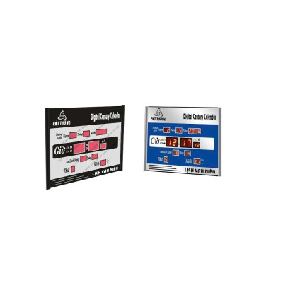 Đồng Hồ LED Treo Tường Kèm Lịch Vạn Niên Cát Tường Sang Trọng – Size Lớn 40x30cm, Loại Cao Cấp Siêu Bền