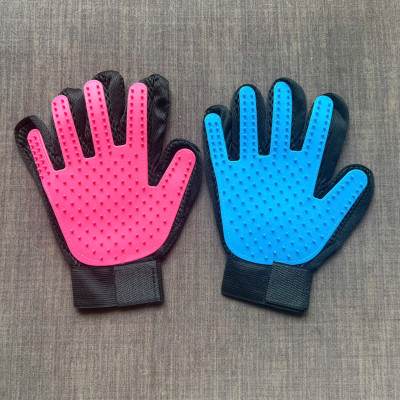 GĂNG TAY CAO SU LẤY LÔNG RỤNG CHẢI LÔNG MASSAGE CHO THÚ CƯNG CHÓ MÈO