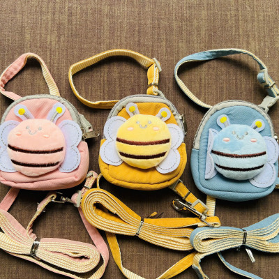 DÂY DẮT DÂY XÍCH BALO CON ONG THÚ CƯNG DÀI 120CM TỪ 0.5-3KG DÀNH CHO THÚ CƯNG CHÓ MÈO