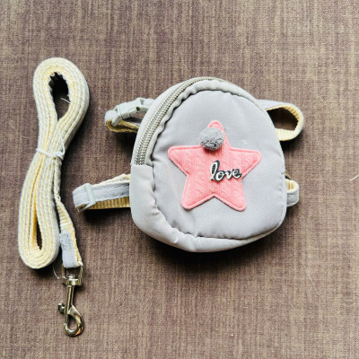 DÂY DẮT DÂY XÍCH BALO NGÔI SAO THÚ CƯNG DÀI 120CM TỪ 0.5-3KG DÀNH CHO THÚ CƯNG CHÓ MÈO