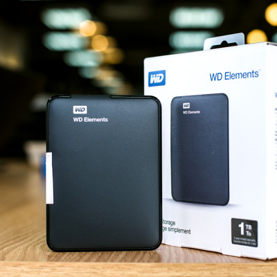 Ổ Cứng Di Động WD Elements 1TB 2.5 USB 3.0 - WDBUZG0010BBK - Hàng Chính Hãng