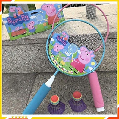 Bộ 2 Vợt Cầu Lông Cho Bé, Kích Thước 43x23cm, Tặng Kèm 2 Quả Cầu, Vợt Cầu Lông Trẻ Em, Đồ Chơi Trẻ Em HT SYS, Hàng Nhập Khẩu