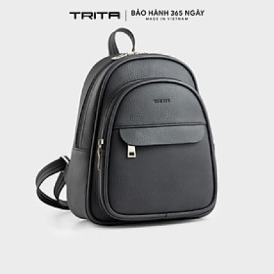 Balo Trita ( Thời trang nữ đa ngăn tiện dụng cỡ trung - Balo da RBA51 )