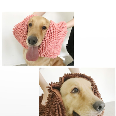 Khăn tắm chó mèo Dạng khăn bông lau mình cho thú cưng sau khi tắm Có thể làm mền đắp cho mèo