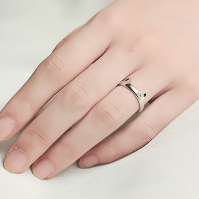 Nhẫn tai mèo vòng mở free size dễ thương cho bạn nữ NN09