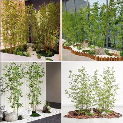 Cây trúc, tre giả - Size từ 120cm đến 200cm - Cây giả, hoa lụa Decor trang trí nhà cửa