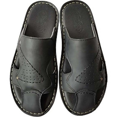 Dép Nam Bít Mũi  BIGGBEN Da Bò Thật DN49