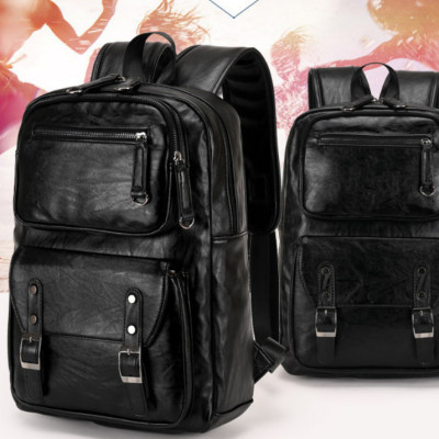 Ba lô da bò nam công suất lớn phong cách châu âu