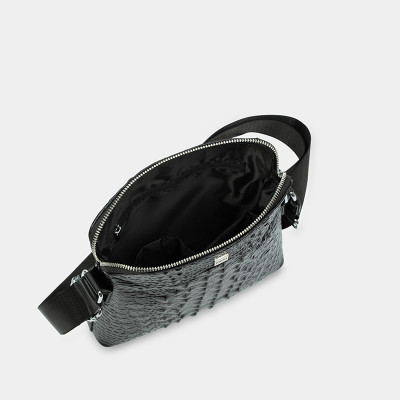 Túi xách công sở da thật cao cấp, túi đeo chéo nam đựng IPAD 9.7 inch họa tiết vân cá sấu nổi bật IDIGO MB1 - 6025