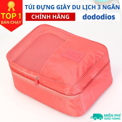 Túi Đựng Giày Dép Du Lịch Thể Thao Tiện Dụng 3 Ngăn Chống Nước