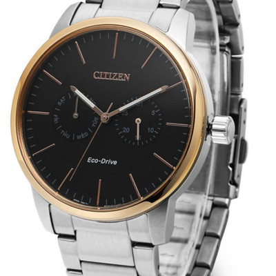 Đồng Hồ Nam Citizen Dây Thép Không Gỉ AO9044-51E - Mặt Đen