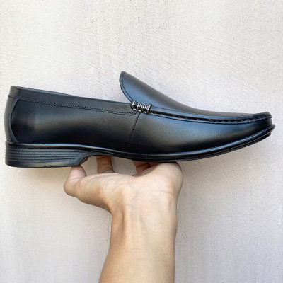 Giày Lười Nam Da Bò, Đế Cao Su 3cm, Mã Shoes-GL93