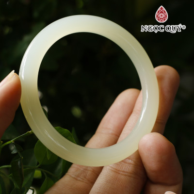 Vòng ngọc canxit A màu vàng chanh nhạt - Ngọc Quý Gemstones