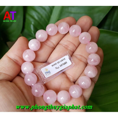 Vòng đeo tay thạch anh hồng