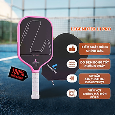 Vợt Pickleball Legendtek L1 Pro Cao Cấp - Xanh Nhạt - Lõi Poly Siêu Nhẹ, Mặt Carbon Cường Lực, Kiểm Soát Toàn Diện