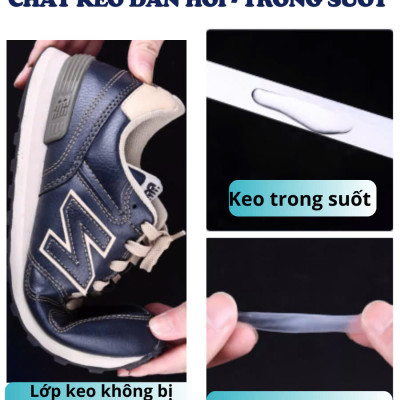 Keo Dán Giày Nhiệt Trong Suốt Siêu Dính Dùng Không Tổn Thương Da