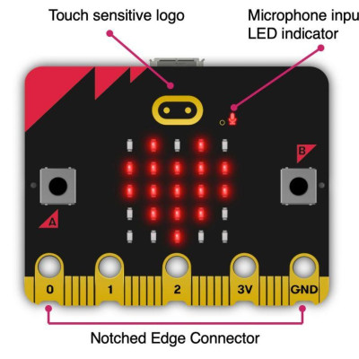 Kit lập trình STEM cho bé Micro:bit Go V2 - Hàng Chính Hãng