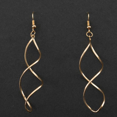 Bông tai nữ dáng dài vặn xoắn BT163