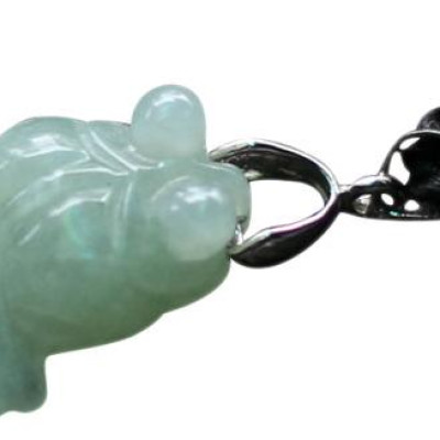 Mặt Dây Chuyền Cá 3 Đuôi Cẩm Thạch Ngọc Quý Gemstones MD43