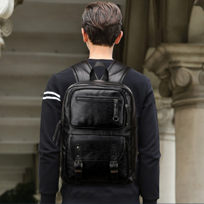 Ba lô da bò nam công suất lớn phong cách châu âu